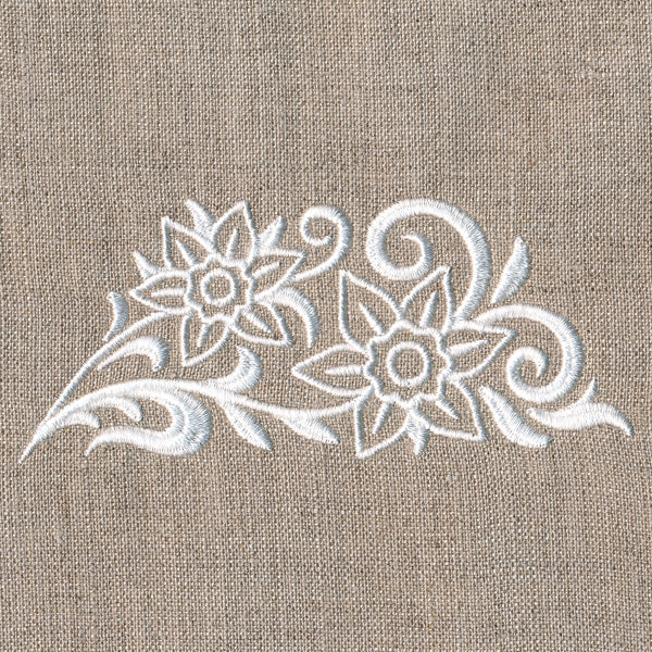 Blooming Floral Border (Whitework) - Image 5