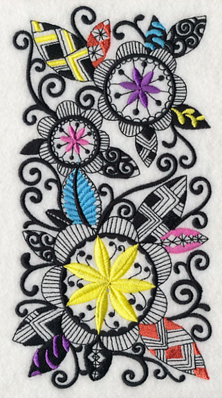 Blooming Flowers (Blackwork) - Image 3