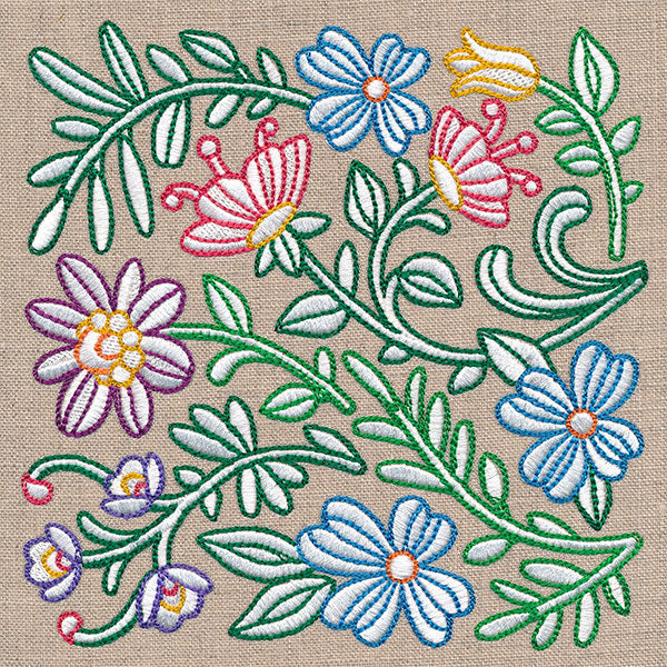 Blooming in Spring Flowers Square - Image 3