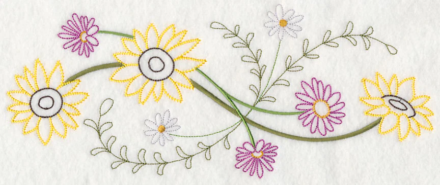 Blooming September Border (Vintage)