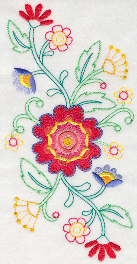 Blossoming Bohemian Flowers Spray (Vintage) - Image 6
