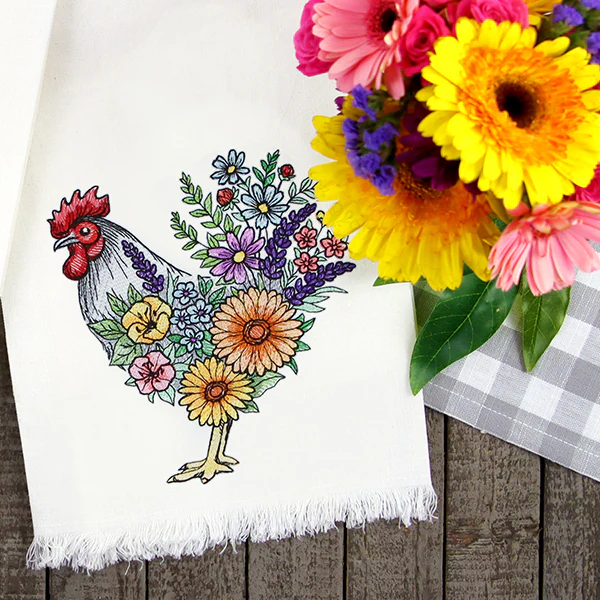 Blossoming Rooster in Flowers - Image 4