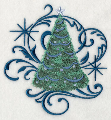 Blue Christmas Tree and Echo - Image 2