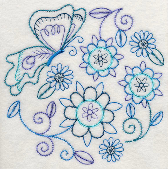 Blue Harmony Butterfly 3 (Vintage)