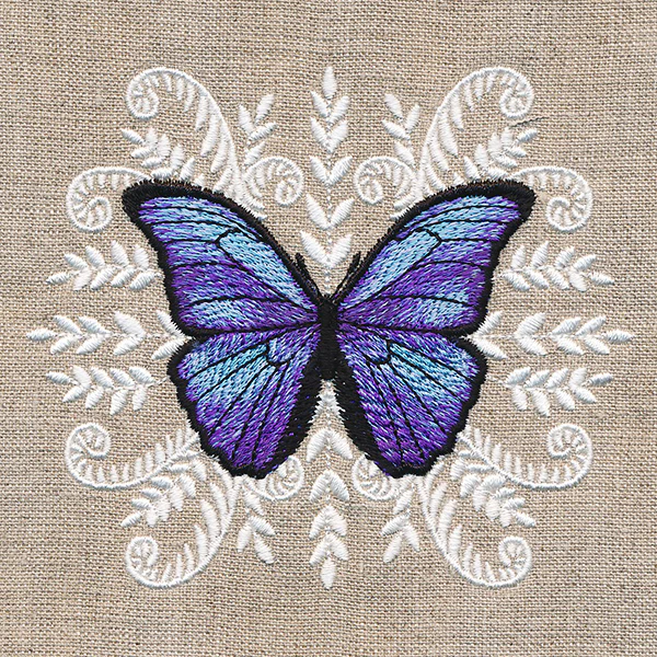 Blue Morpho Butterfly Medallion - Image 5