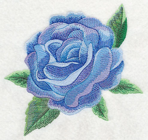 Blue Rose Bloom in Watercolor - Image 4
