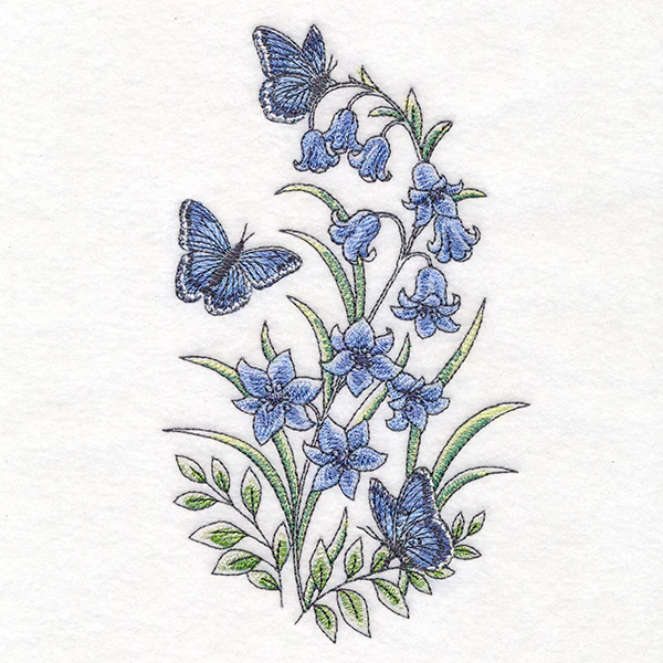 Bluebells & Blue Morphos Garden Spray - Image 4
