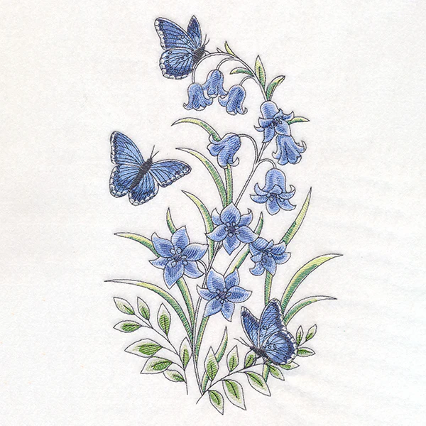 Bluebells & Blue Morphos Garden Spray - Image 5