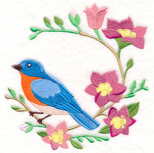 Bluebird and Freesia Wreath - Image 2