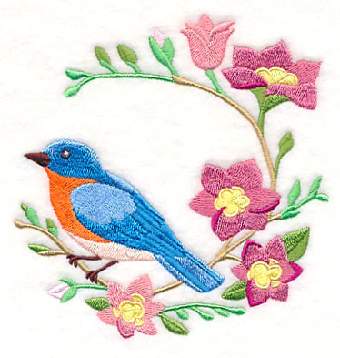 Bluebird and Freesia Wreath - Image 4