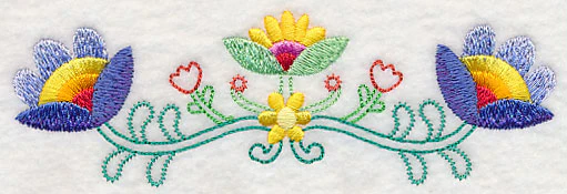Bohemian Flower Frenzy Border (Vintage) - Image 2