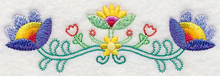 Bohemian Flower Frenzy Border (Vintage) - Image 3