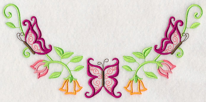 Bold Butterflies Neckline (V-Neck) - Image 4