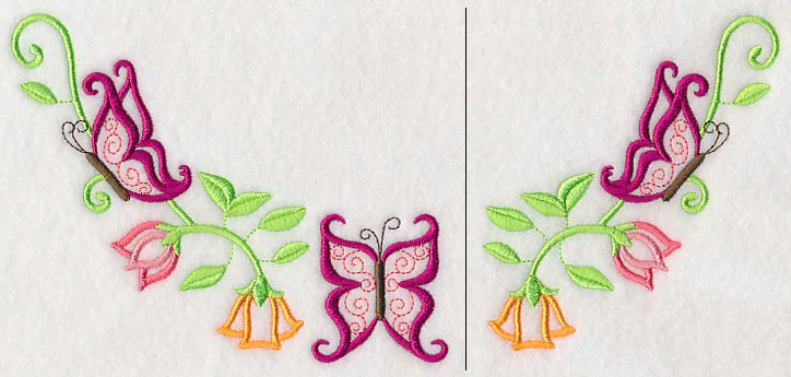 Bold Butterflies Neckline (V-Neck) (Split) - Image 4