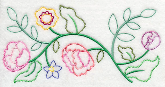 Bountiful Blooms Border (Vintage)