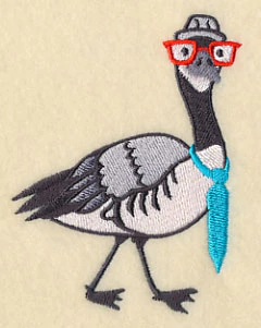 Brainy Canada Goose in Glasses - Image 3