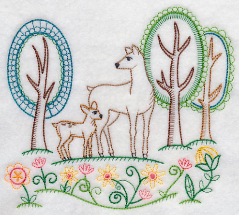 Bright Forest Deer (Vintage) - Image 2
