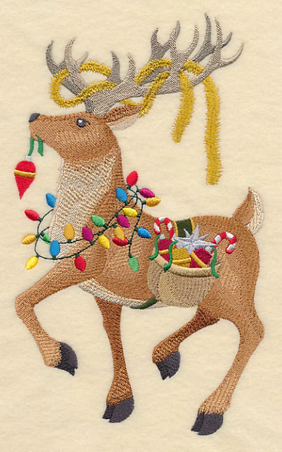 Bringing Home the Tree with Reindeer - Image 2