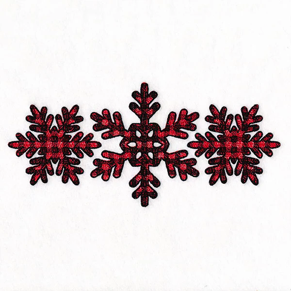 Buffalo Plaid Snowflake Trio - Image 5