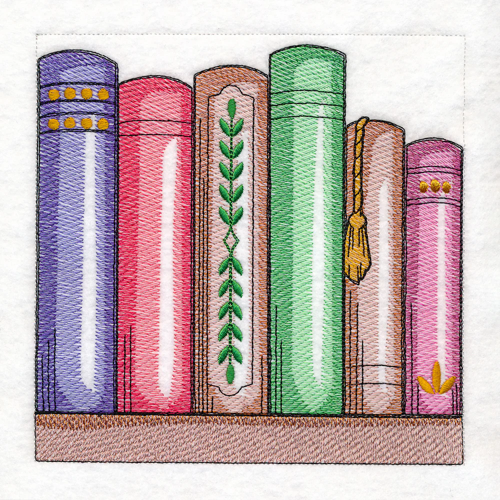 Build a Crafty Bookshelf Quilt- 6 Book Row - Image 4