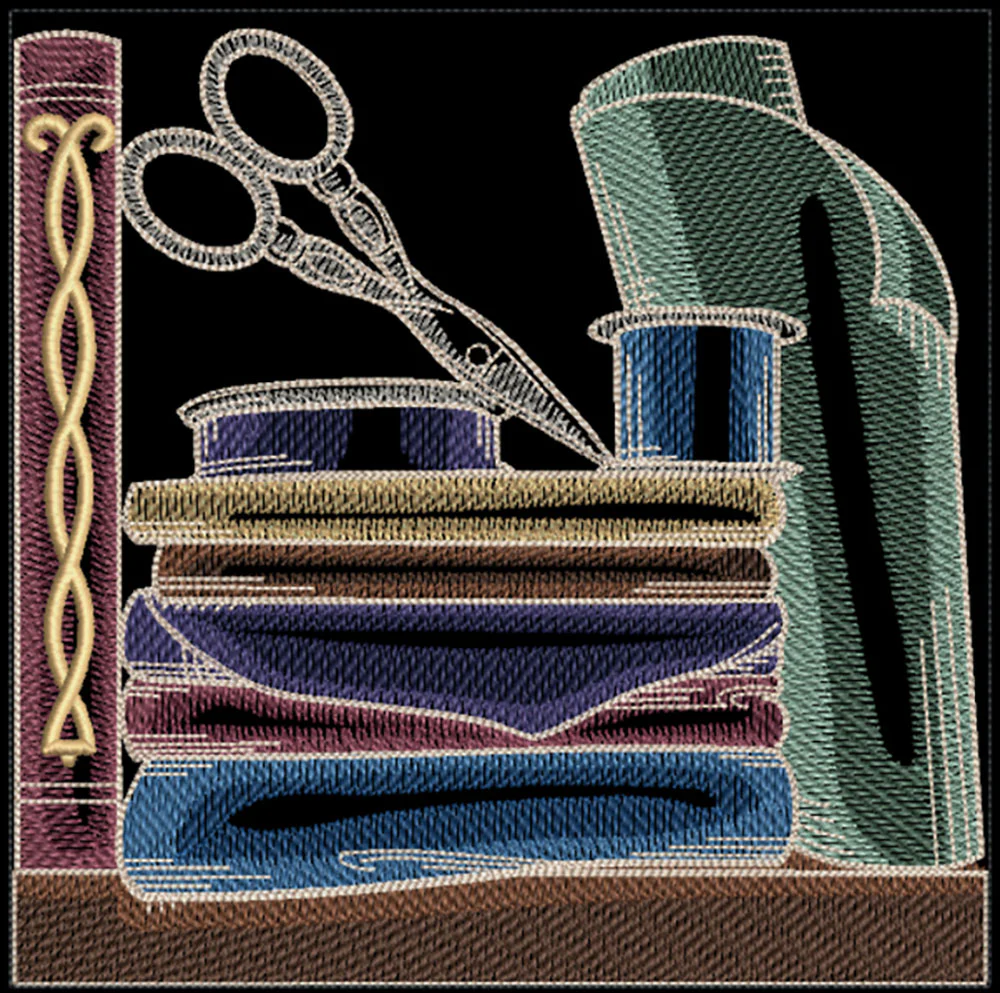 Build a Crafty Bookshelf Quilt - Fabric and Scissors - Image 3