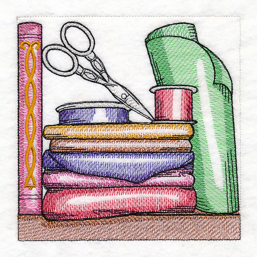 Build a Crafty Bookshelf Quilt - Fabric and Scissors - Image 5