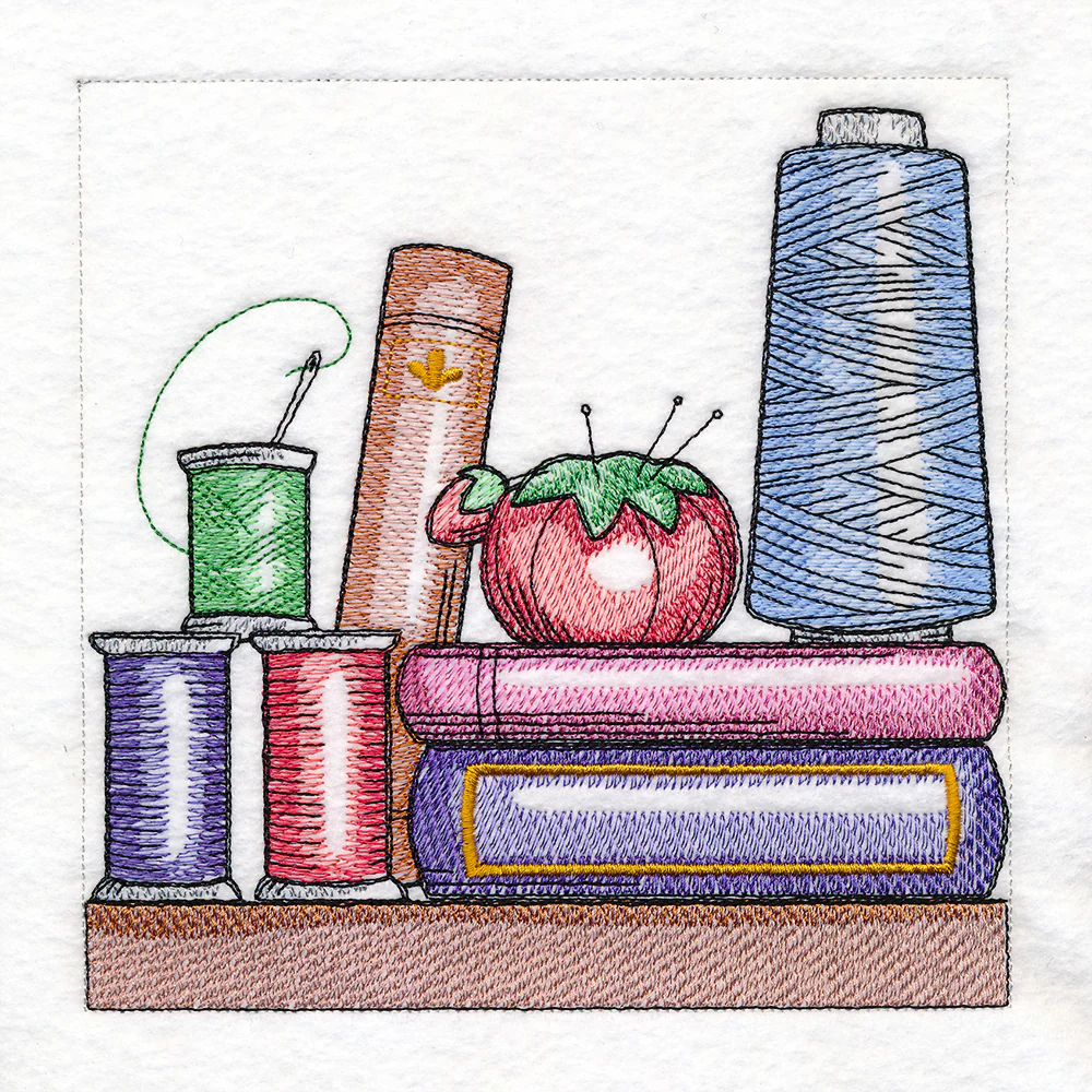 Build a Crafty Bookshelf Quilt - Thread and Pincushion - Image 4