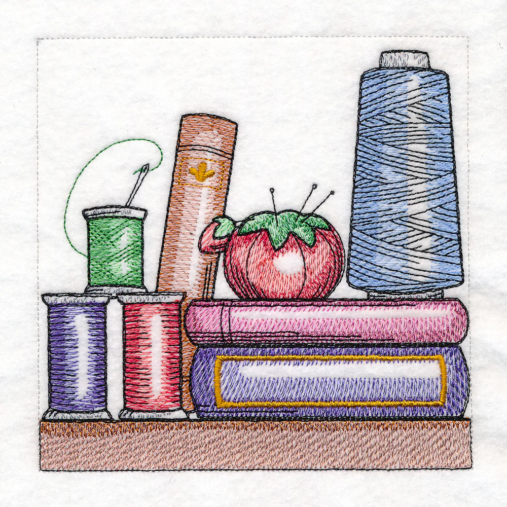 Build a Crafty Bookshelf Quilt - Thread and Pincushion - Image 5