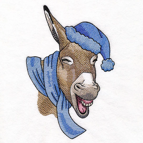 Bundled Up for Winter - Donkey - Image 3