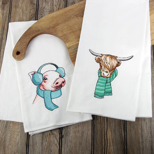 Bundled Up for Winter - Highland Cow - Image 2