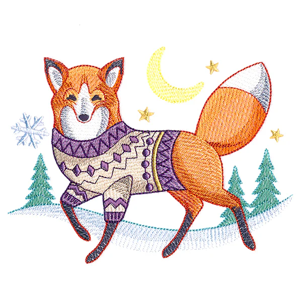 Bundled Up Fox - Image 3