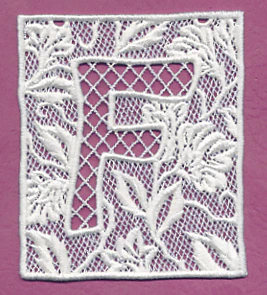 Bunting Letter F (Lace) - Image 2