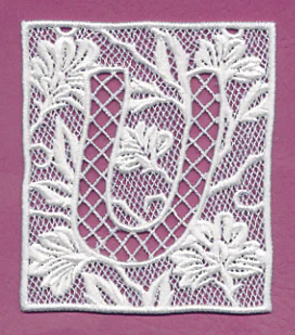 Bunting Letter U (Lace) - Image 2