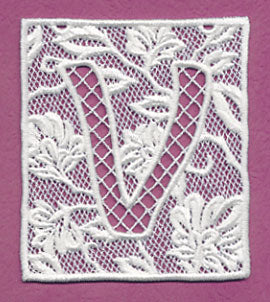 Bunting Letter V (Lace) - Image 2