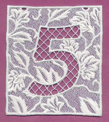 Bunting Number 5 (Lace) - Image 3