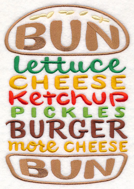 Burger Word Stack