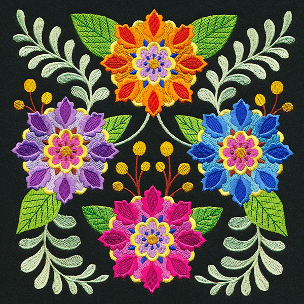 Burst of Blooms Square