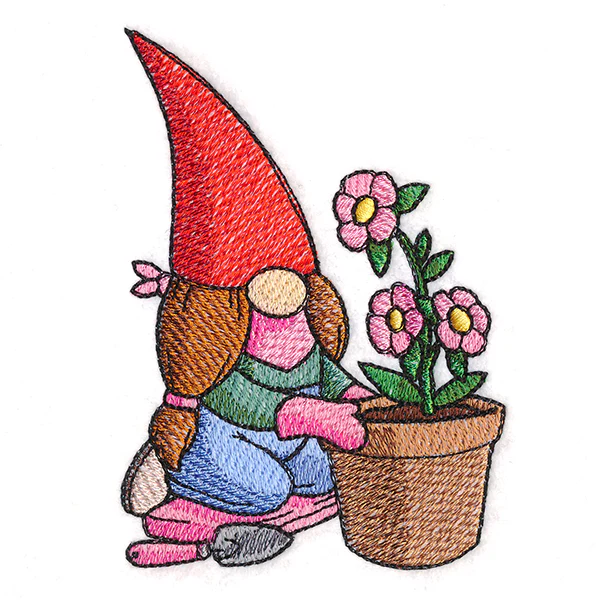 Busy in the Garden Lady Gnome - Image 2