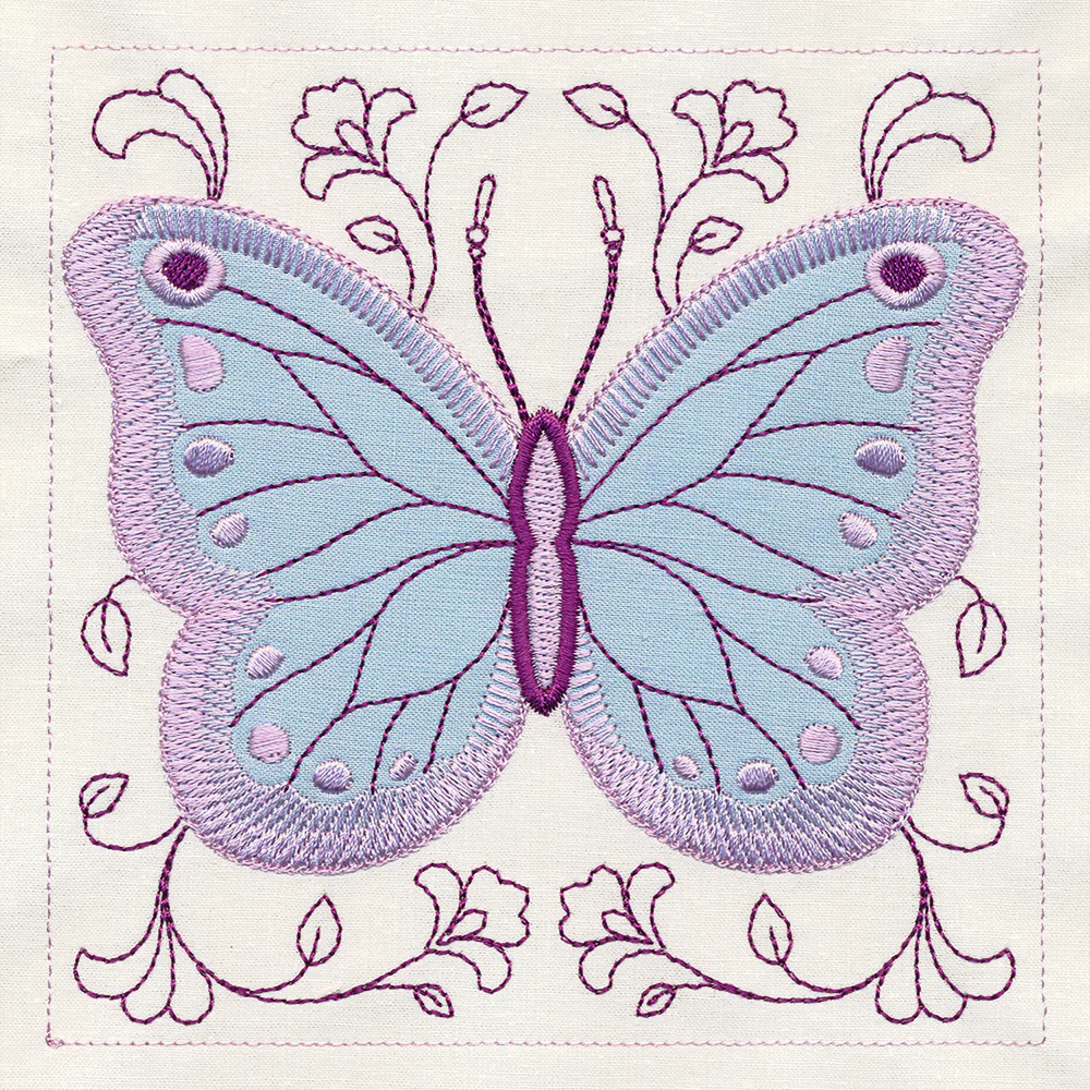 Butterfly and Blooms Quilt Block Set - Image 12