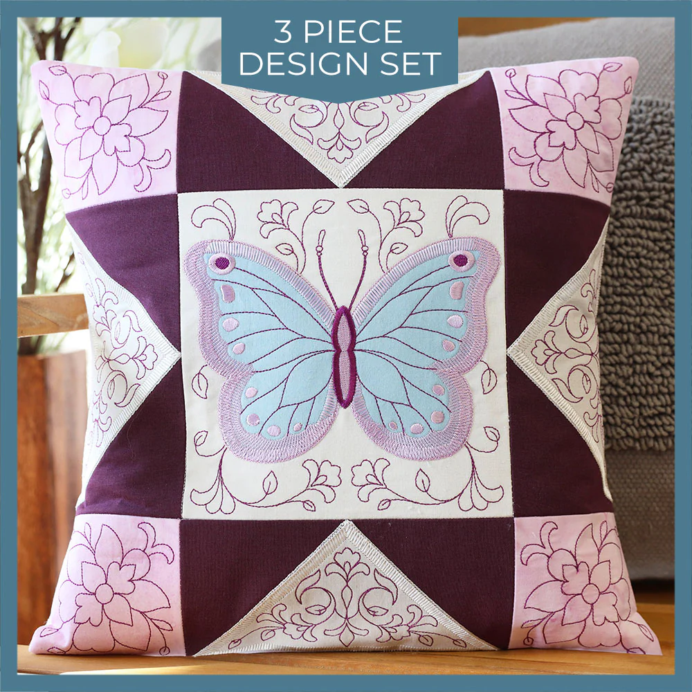 Butterfly and Blooms Quilt Block Set - Image 19
