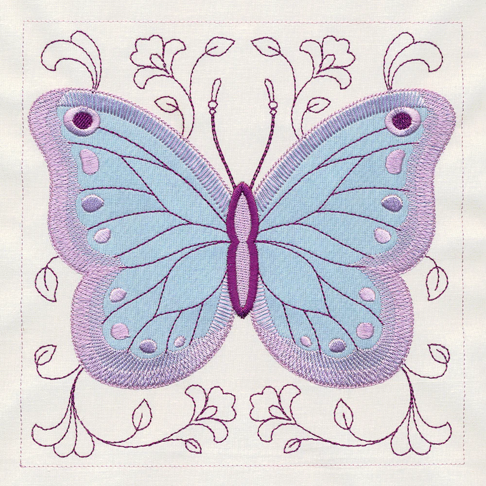 Butterfly and Blooms Quilt Block Set - Image 4