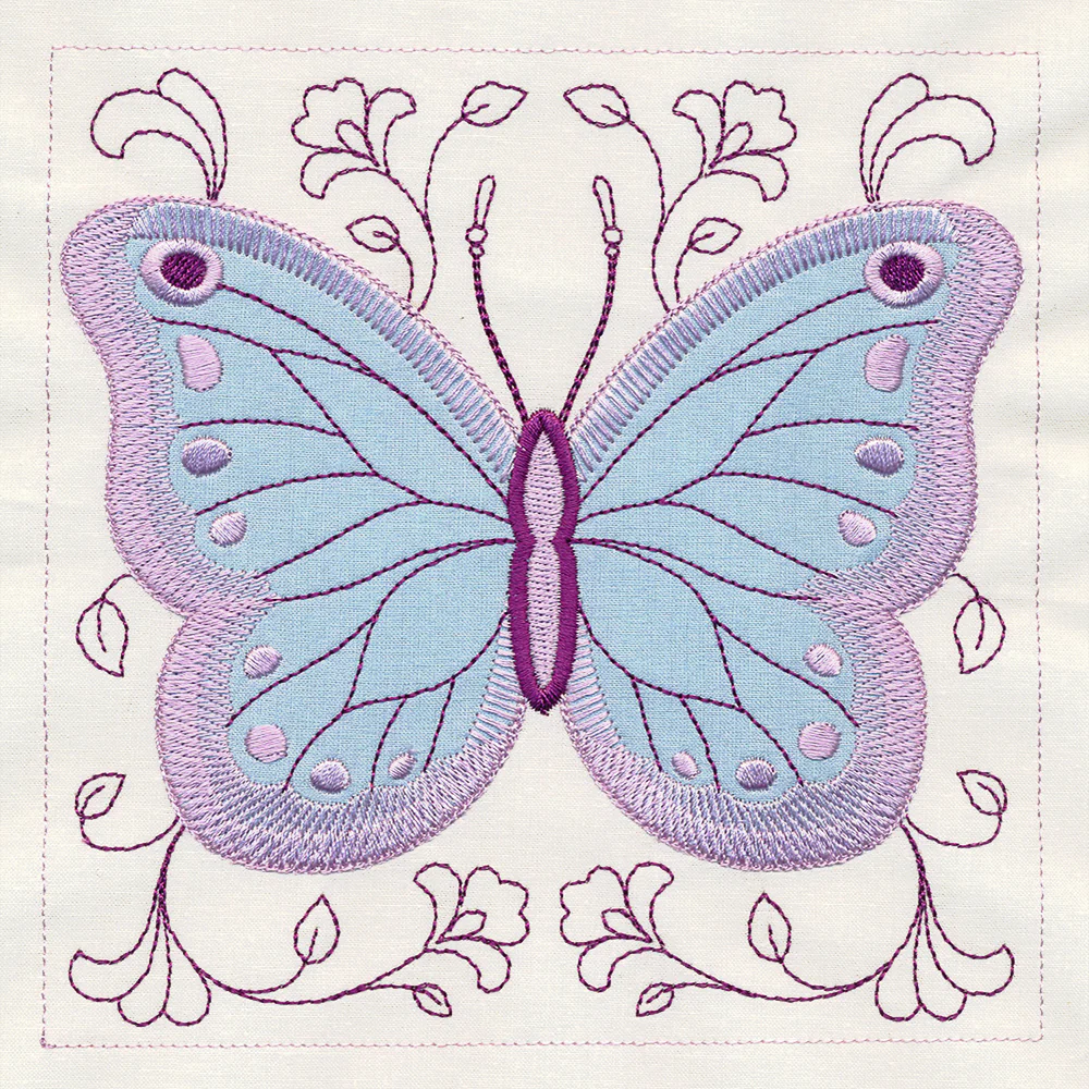 Butterfly and Blooms Quilt Block Set - Image 8