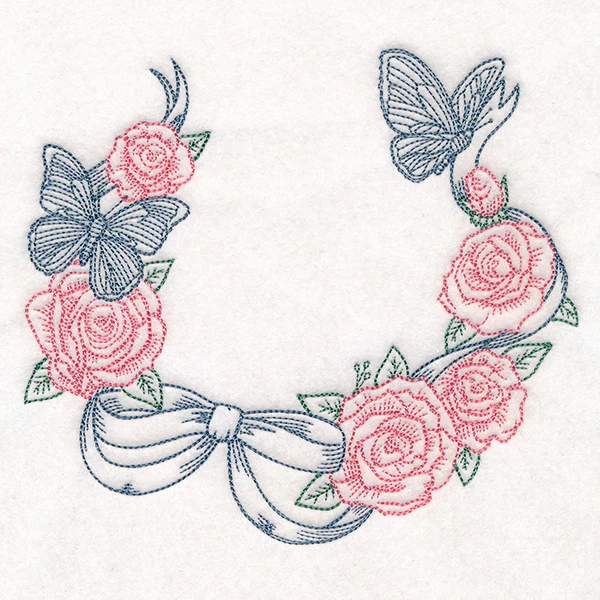 Butterfly and Roses Wreath - Image 8