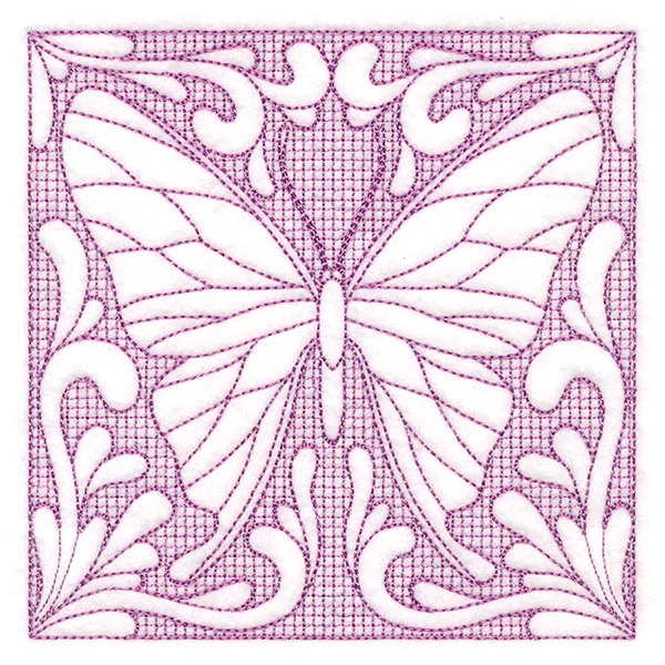 Butterfly Beauty Square 3 (Trapunto) - Image 4
