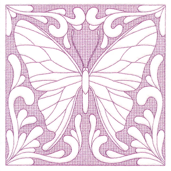 Butterfly Beauty Square 3 (Trapunto) - Image 6