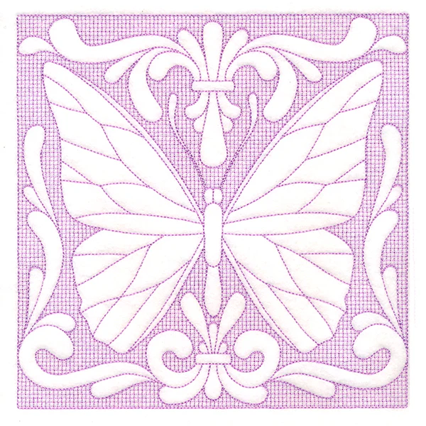Butterfly Beauty Square 5 (Trapunto) - Image 6