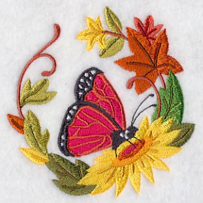 Butterfly in Autumn Wreath 2 - Image 5