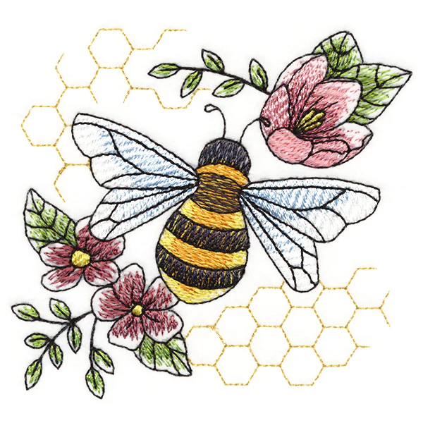 Buzzing Bee and Blooms Accent - Image 3