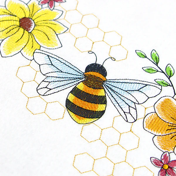 Buzzing Bee and Blooms Border - Image 2