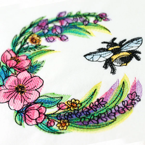 Buzzing Through Blooms Wreath - Image 10